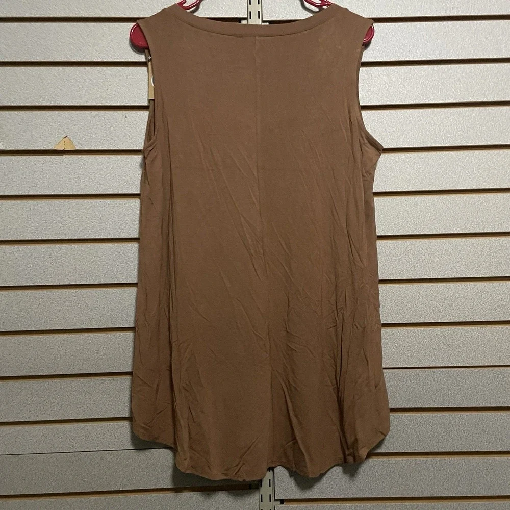 NWTS New Zenana L Brown Tank Top‎ Comfortable Flowy Soft